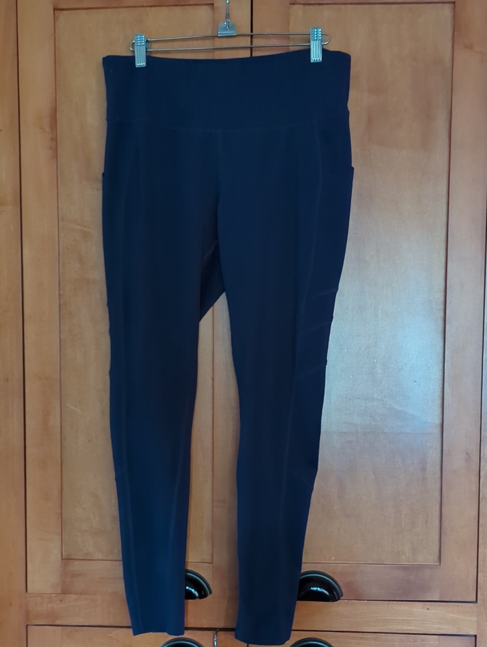 New Balance Navy Blue High-Waist Performance Leggings Large